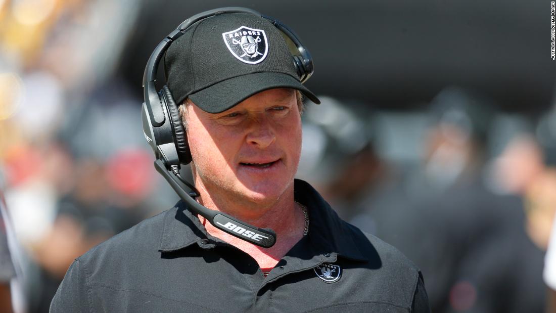 Jon Gruden: NFL condemns 'abhorrent' racial slur Las Vegas Raiders