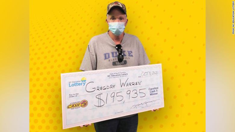 North Carolina man wins the lottery with a ticket he forgot he even bought