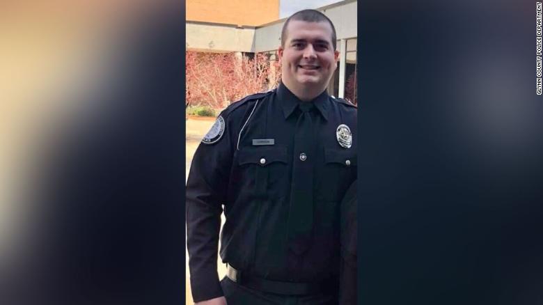 A Georgia police officer was fatally shot on his first department shift. Authorities are searching for the suspect