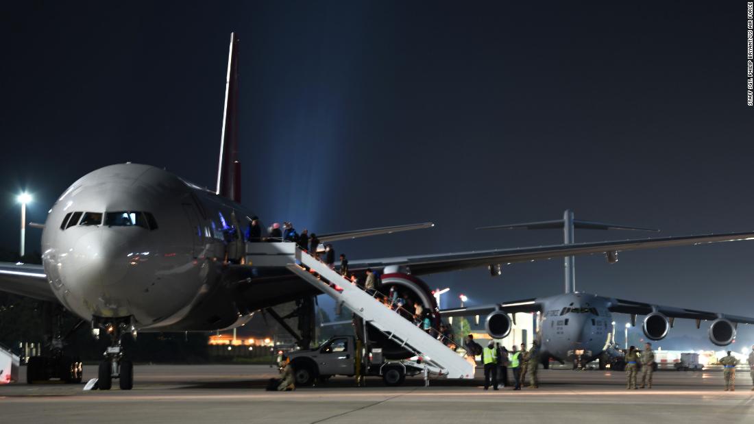 Afghan evacuee flights to the US from Ramstein Air Base in Germany resume