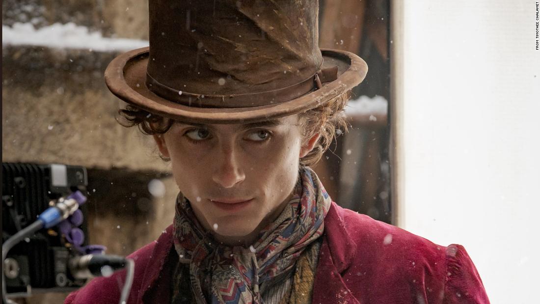 Timothée Chalamet condivide le prime foto di se stesso nei panni di Willy Wonka