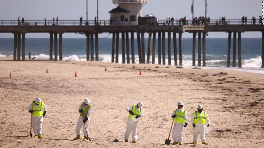 Huntington Beach reopening after oil spill shut it down last week – CNN
