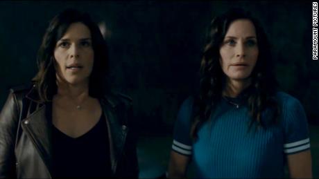(From left) Neve Campbell as Sidney Prescott and Courteney Cox as Gale Weathers star in &quot;Scream 5,&quot; which came out this month. 