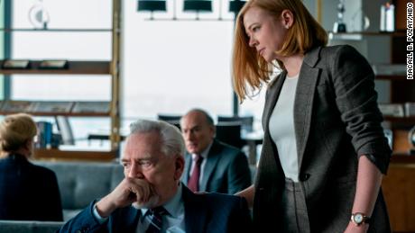(From left) Brian Cox and Sarah Snook in Season 3 of &#39;Succession.&#39;                     