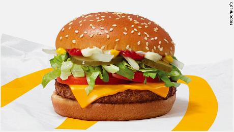 McDonald&#39;s will test out the McPlant burger for a limited time starting in November. 