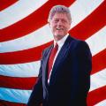bill clinton american flag 1998