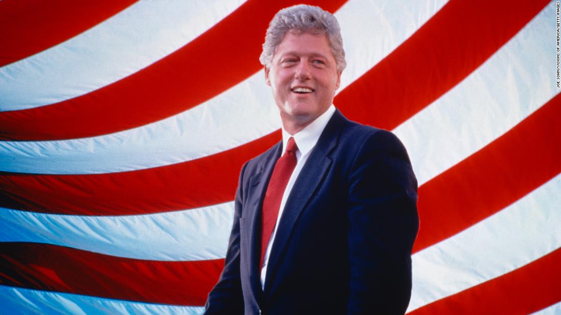 Bill Clinton is seen in 1998 during his second term as US president.