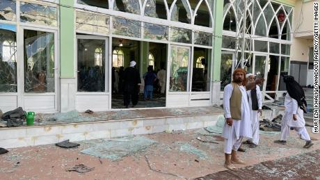 The blast hit a Shia community mosque in Afghanistan&#39;s southern Kandahar province on October 15.