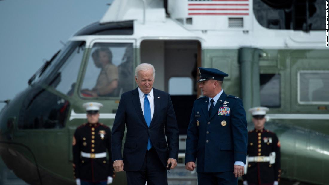 Biden visits Connecticut to promote his childcare proposals