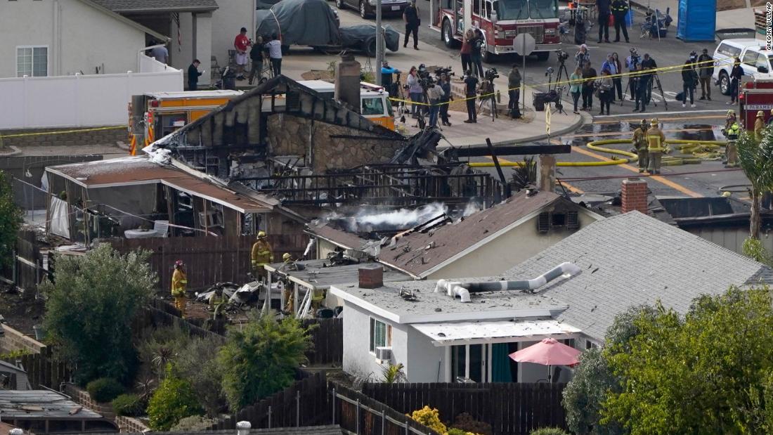 California couple’s home was destroyed Monday by a small plane crash that killed at least two people