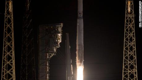 A photo of Lucy's successful launch early Saturday morning.