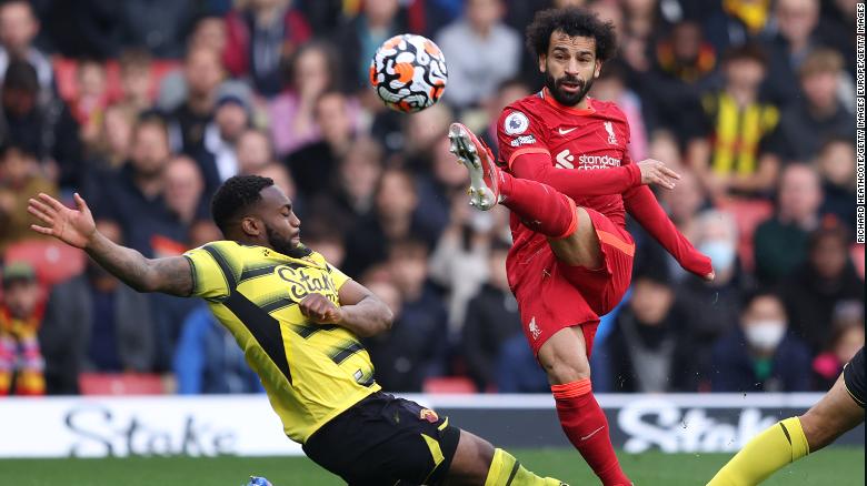 Salah scores against Watford.