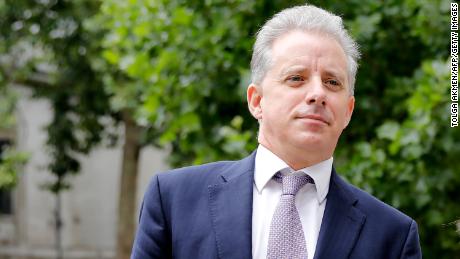 Former UK intelligence officer Christopher Steele arrives at the High Court in London on July 24, 2020, to attend  his defamation trial brought by Russian tech entrepreneur Alexej Gubarev. 