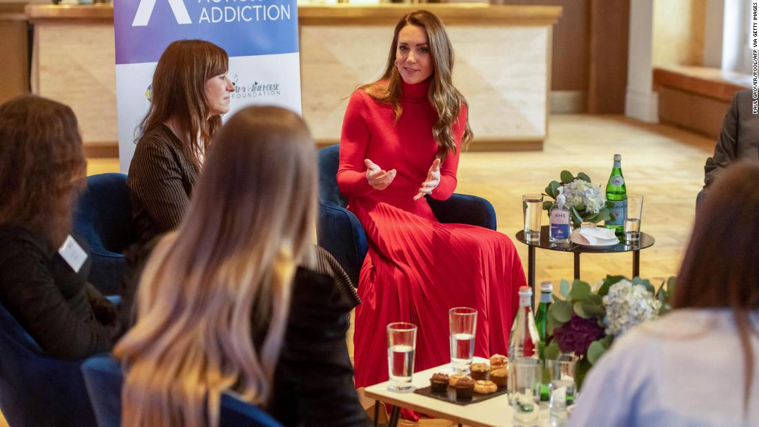 Kate, Duchess of Cambridge says addiction can 'happen to any of us'