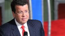 NORTH CHARLESTON, SC - JANUARY 14:  (L-R) Neil Cavuto and Maria Bartiromo, moderators of the Fox Business Network Republican presidential debate speak to the audience on stage at the North Charleston Coliseum and Performing Arts Center prior to the debate on January 14, 2016 in North Charleston, South Carolina. The sixth Republican debate is held in two parts, one main debate for the top seven candidates, and another for three other candidates lower in the current polls.  (Photo by Scott Olson/Getty Images)