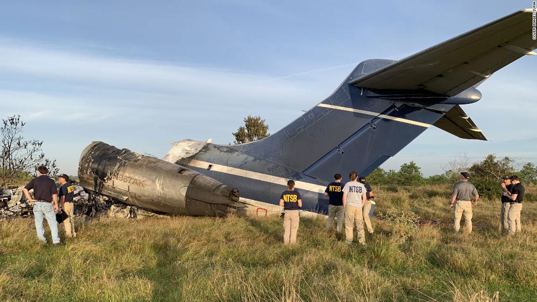 'Get out, get out,' people on Houston plane were told as it crashed, passenger says