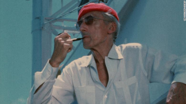 Jacques Cousteau on his ship Calypso, circa 1970s, as seen in the documentary &#39;Becoming Cousteau.&#39; (The Cousteau Society)