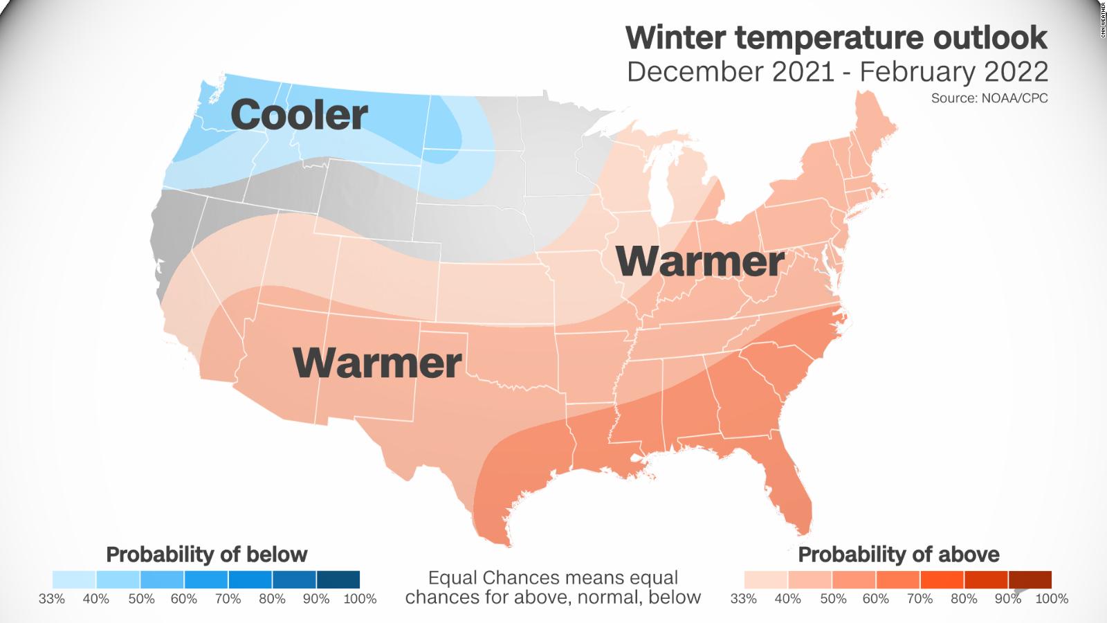 NOAA Winter Forecast Calls For A Warmer Winter, Which Could Be Good For ...