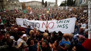 Violence over Italy&#39;s strict Covid pass has ignited a national debate about fascism