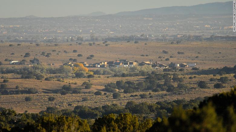 The set of the movie &quot;Rust&quot; at Bonanza Creek Ranch in New Mexico