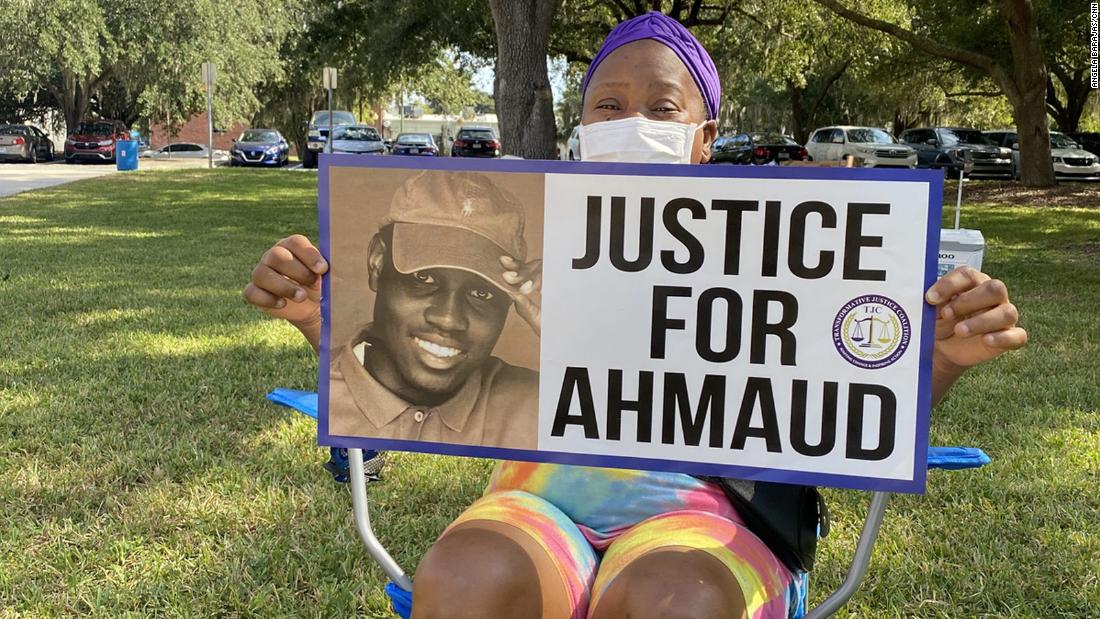 As the trial for Ahmaud Arbery's killing starts, activists from across the country are showing up to support him and his family
