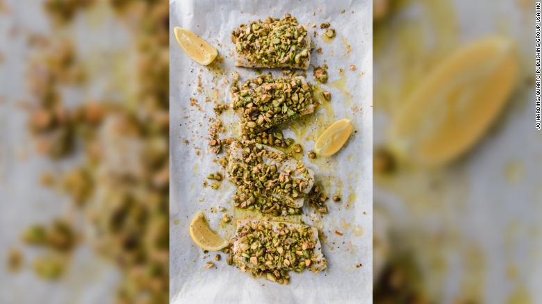 Lemon Baked Cod With Pistachio Crust