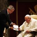 George W. Bush Pope John Paul II RESTRICTED