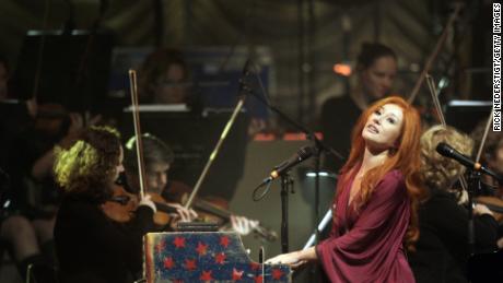 Tori Amos performs in Amsterdam with the Dutch Metropole Orchestra on October 8, 2010.