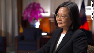 Taiwan's President says the threat from China is increasing 'every day' and confirms presence of US military trainers on the island