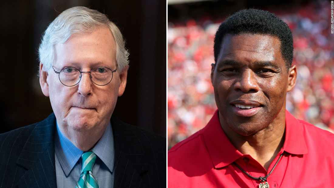 McConnell endorses Herschel Walker’s Senate bid in sign of growing GOP establishment support