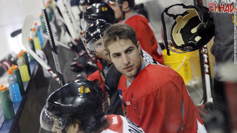 Hockey player who made sexual abuse allegation against former Blackhawks video coach speaks out