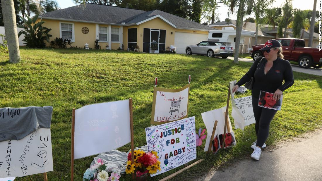 North Port officials remove Gabby Petito memorial from front lawn of Laundrie family property