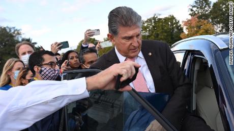 Manchin says he will not support a $ 1.75 trillion economic agenda without 'greater clarity' about its effects