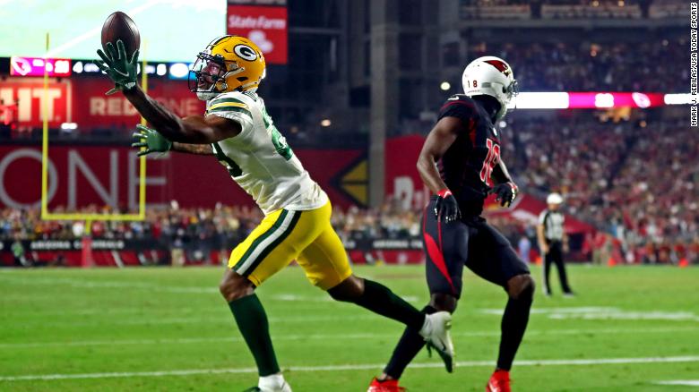 No more undefeated NFL teams as Arizona Cardinals lose to Green Bay Packers on last-second interception