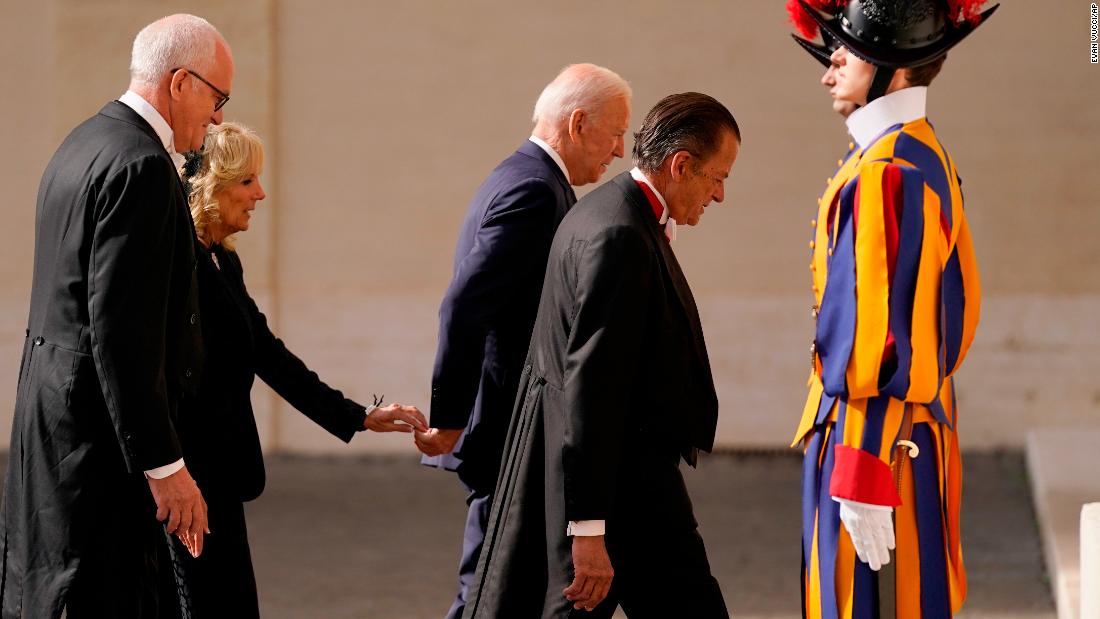 Biden arrives at the Vatican for audience with Pope Francis in a symbolic meeting for America's second Catholic president