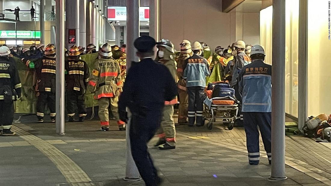 Suspect arrested in Tokyo train knife attack