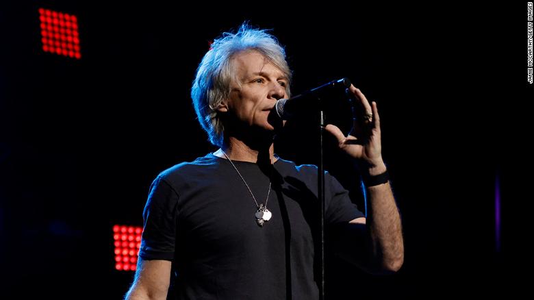 Singer Jon Bon Jovi cancels a concert after testing positive for Covid-19