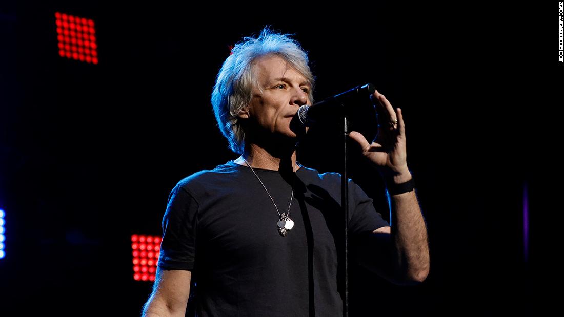 Singer Jon Bon Jovi cancels a concert after testing positive for Covid-19