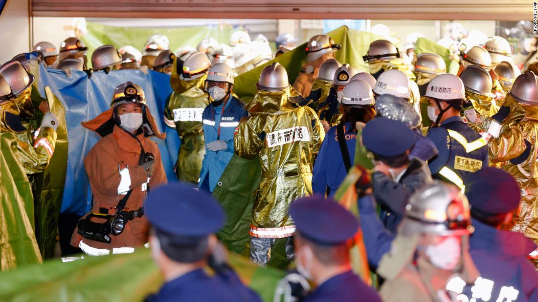 Suspect arrested in Tokyo train knife attack