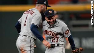 Houston Astros' Alex Bregman runs up the first base line against the  Minnesota Twins during the fourth inning of a baseball game Monday, May 29,  2023, in Houston. (AP Photo/David J. Phillip