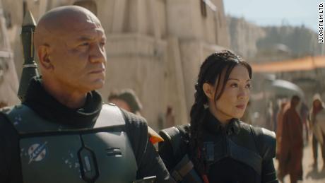 Temuera Morrison and Ming-Na Wen in &#39;The Book of Boba Fett.&#39;