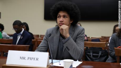 Aji Piper, a plaintiff in the Juliana v. United States climate lawsuit, speaks at the first hearing of the House Select Committee on the Climate Crisis in 2019.