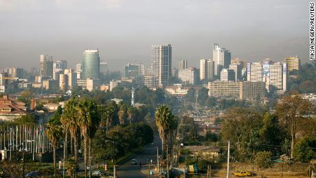 A general view shows the cityscape of Ethiopia&#39;s capital Addis Ababa