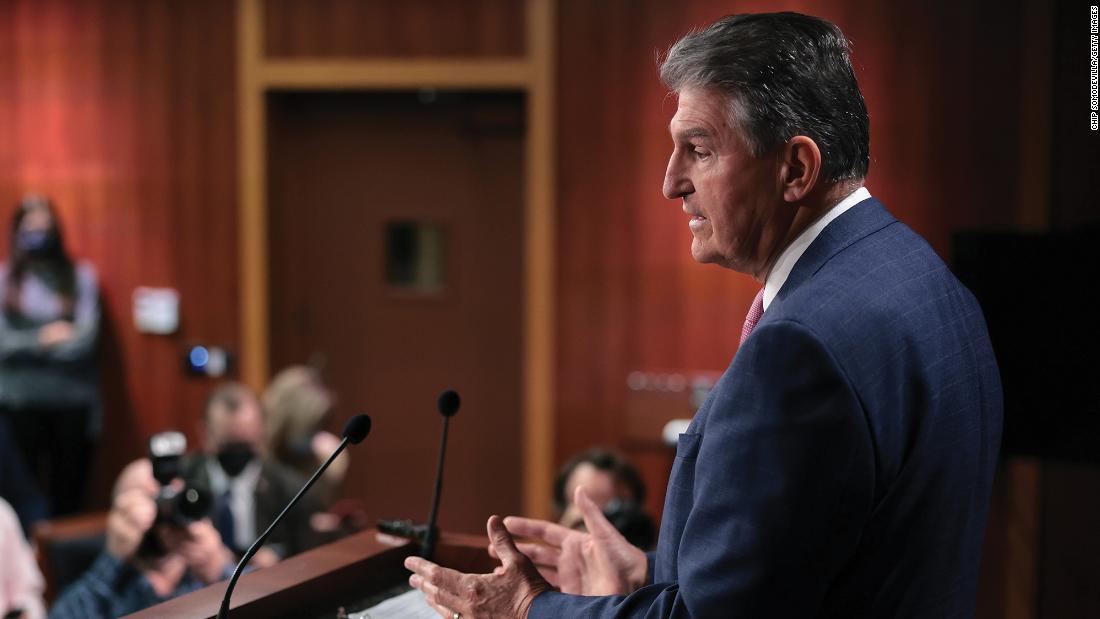 Manchin says he won't vote for Build Back Better Act