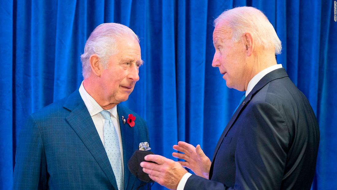 Biden speaks with Britain&#39;s Prince Charles ahead of their bilateral meeting on Tuesday.