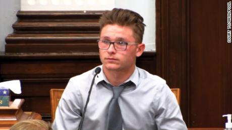 Dominick Black testifies at Kyle Rittenhouse&#39;s trial in November 2021.