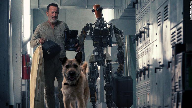 Tom Hanks is alone again in ‘Finch,’ with only a dog and robot for company