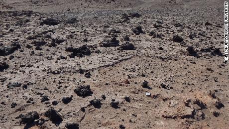 Dark silicate glass strewn across the Atacama Desert was created by an exploding comet around 12,000 years ago.