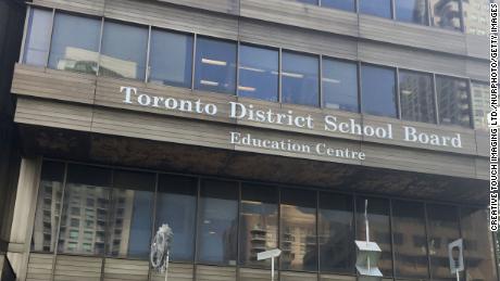 Toronto District School Board education center building in Toronto, Ontario, Canada on 29 June 2019.