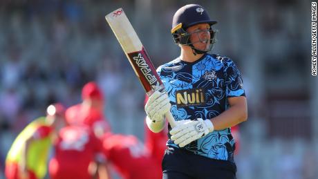 Ballance is seen representing the Yorkshire Vikings during this year&#39;s T20 Blast.